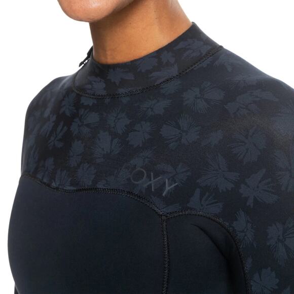 Roxy Women's Wetsuit 5/4/3mm Swell Series Back Zip GBS Full Suit in Black - Picture 6 of 10